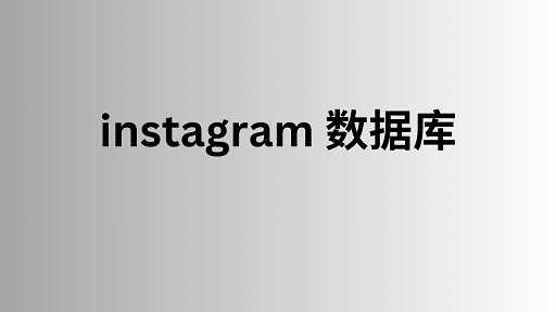 instagram 数据库