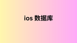 ios 数据库